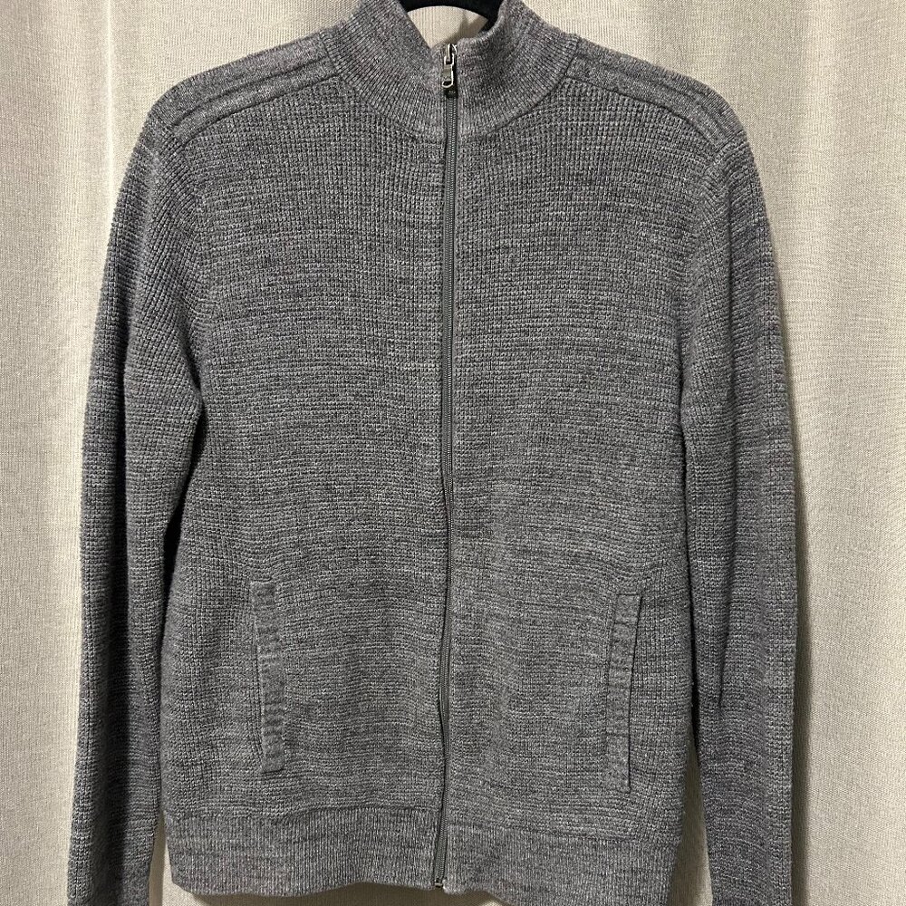 Michael Kors Full Zip Cotton Wool Blend Men's Cardigan - Size Med
